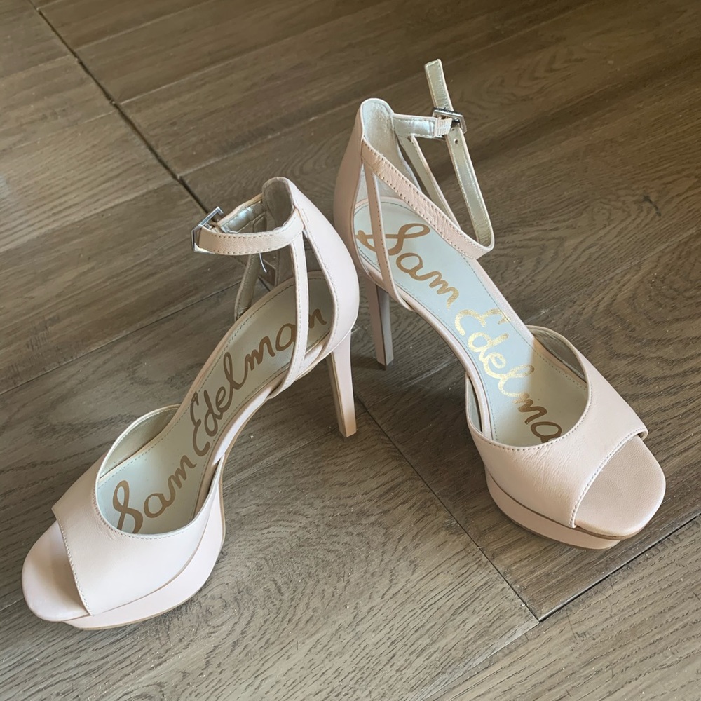 Almost New Nude Platform Sandal